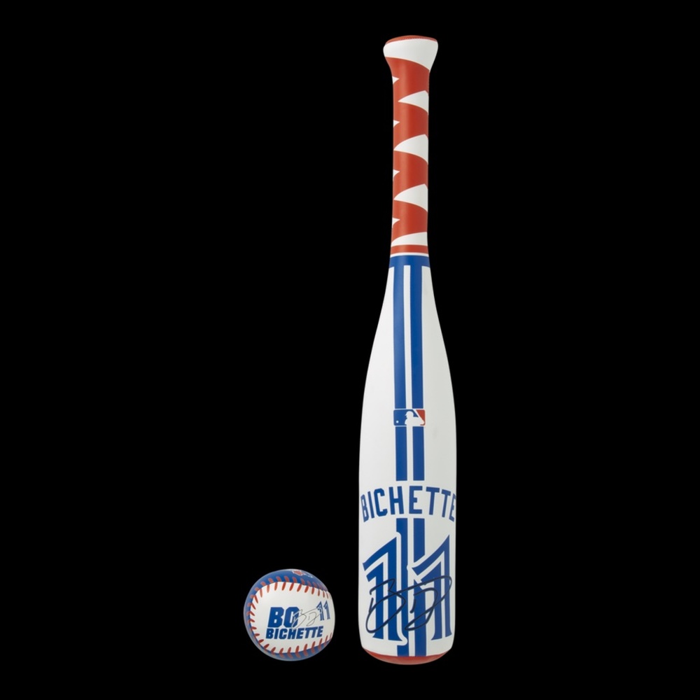 BRAND NEW kids rawlings Toronto blue jays bluejays Bo Bichette softee bat ball